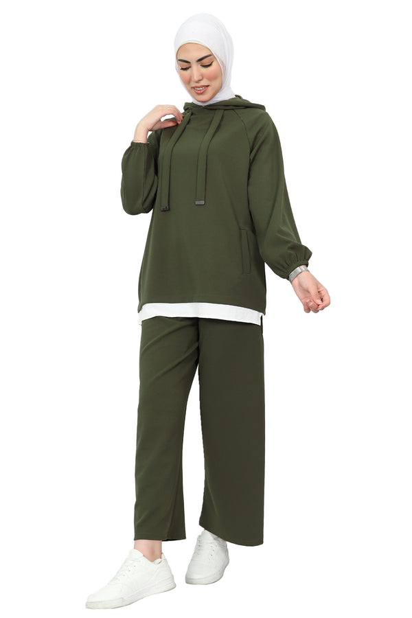 Cotton Tracksuit with Pockets