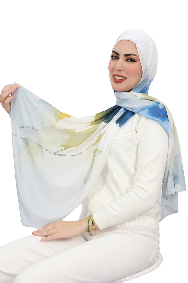 Colored Chiffon Hijab