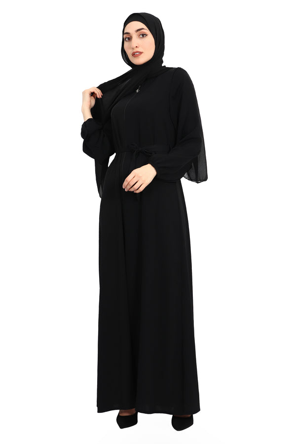 Abaya with Waist Belt