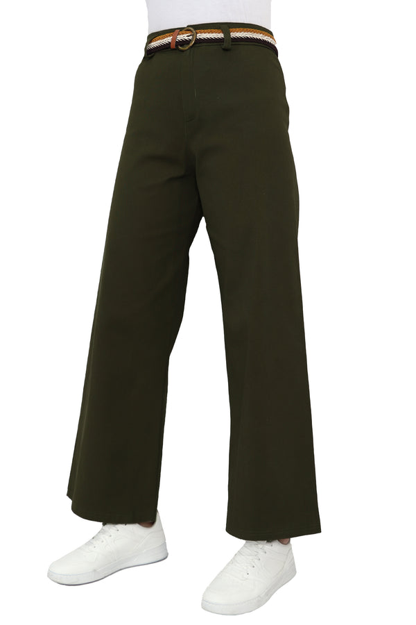 Linen Straight-Fit Pants