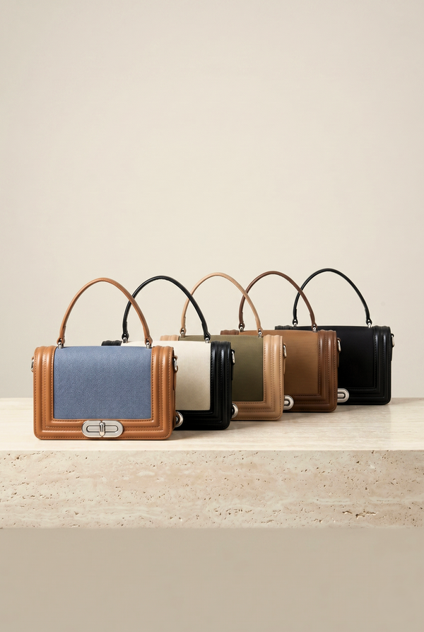 Simple Structred Handbag Hand Bags – D&F MODA