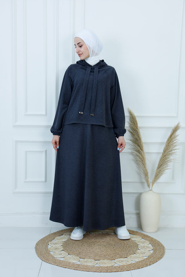 Comfort Modest Hoodie & Maxi Skirt Suit