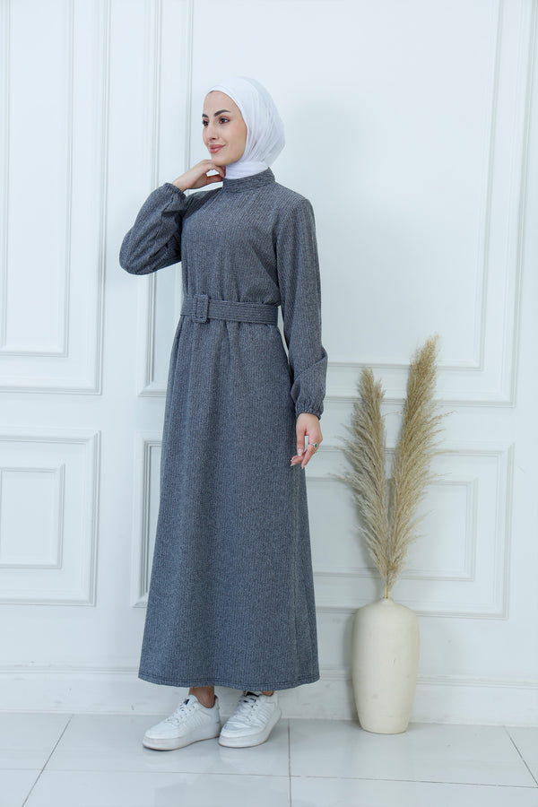 The Textured Mock-Neck Dress