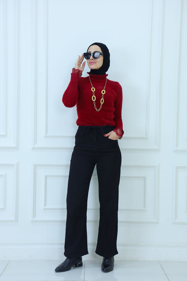 High-Waist Straight Leg Jeans for Women