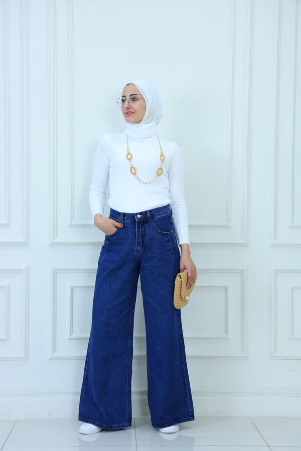High-Waist Wide Leg Jeans for Women