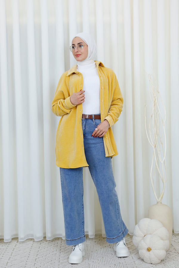 Women’s Oversized Shirt – Casual Button-Down Top