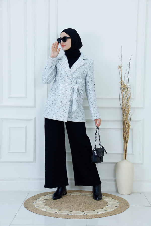 Chic Textured Short Jacket