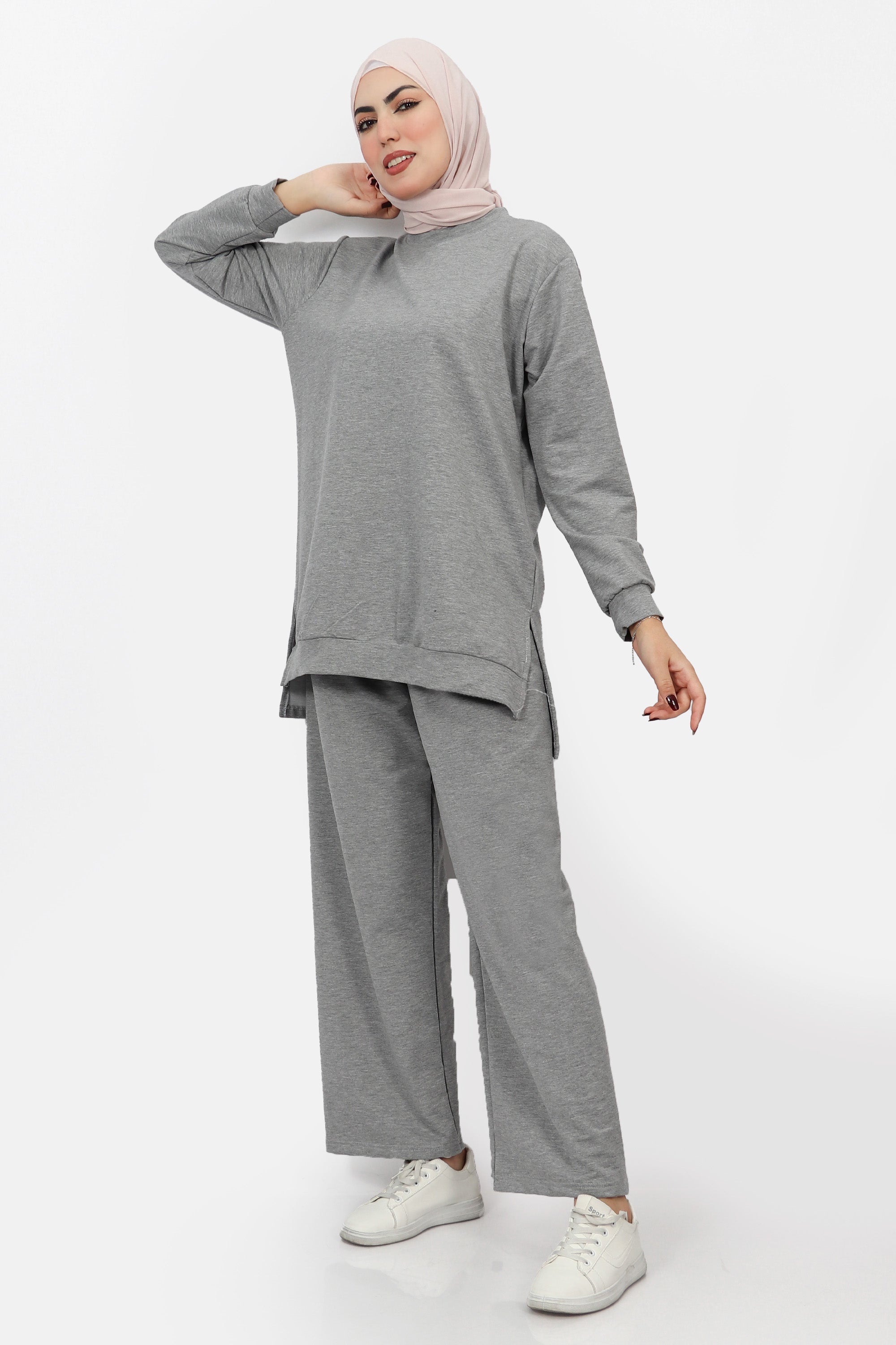 Plain cotton tracksuit 2025