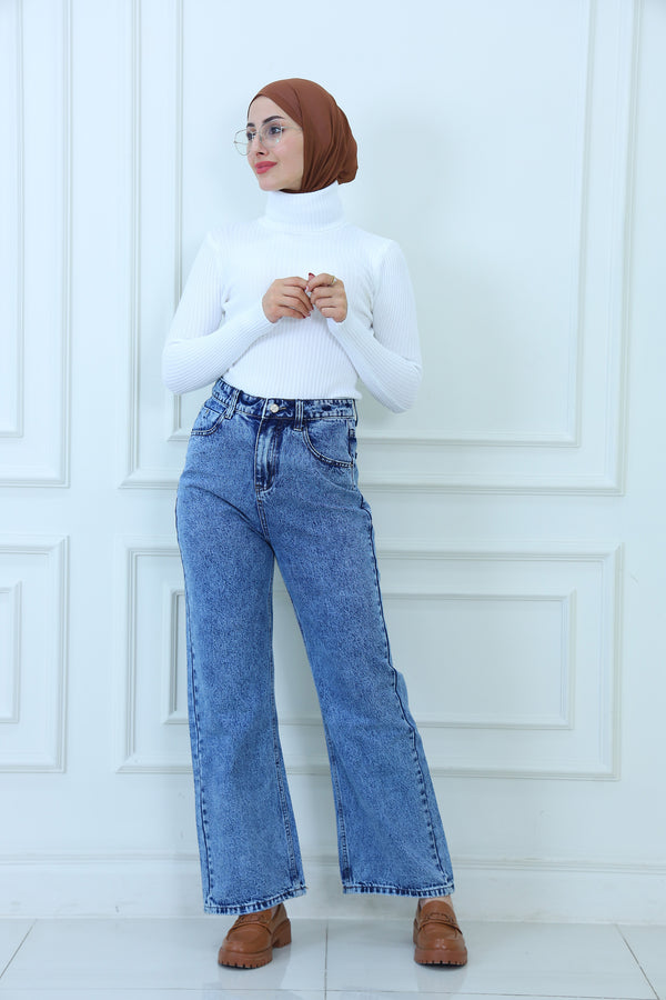 High-Waist Straight Leg Jeans for Women