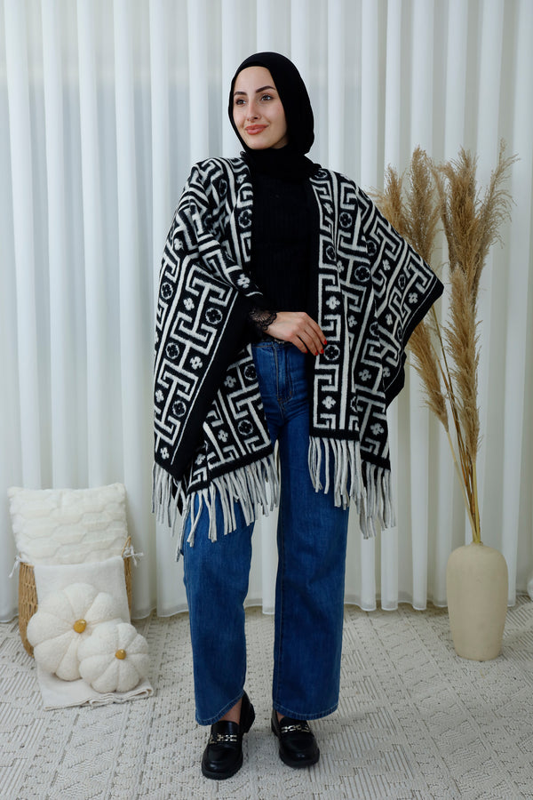 Geometric Pattern Winter Scarf