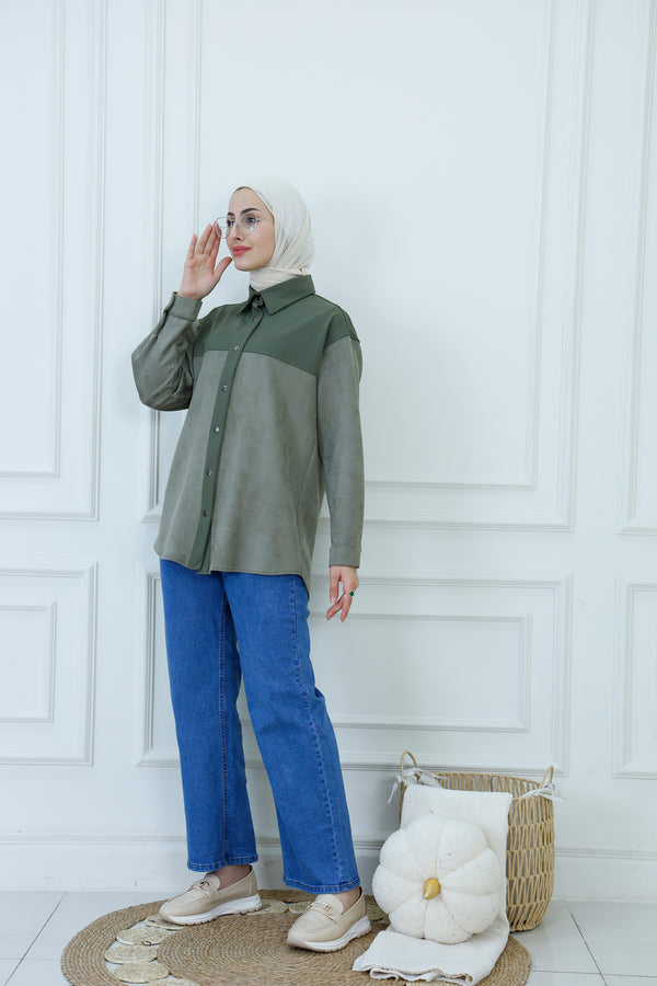 The Structured Two-Tone Shirt