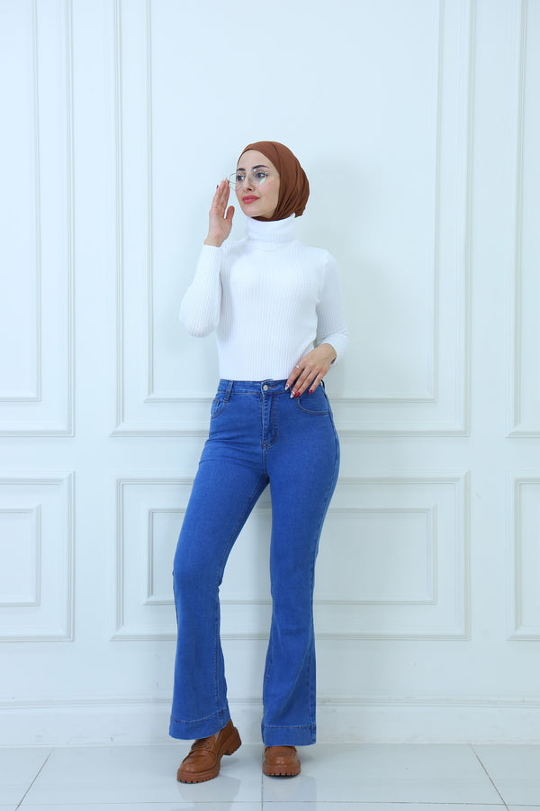 High-Waist Charleston Jeans