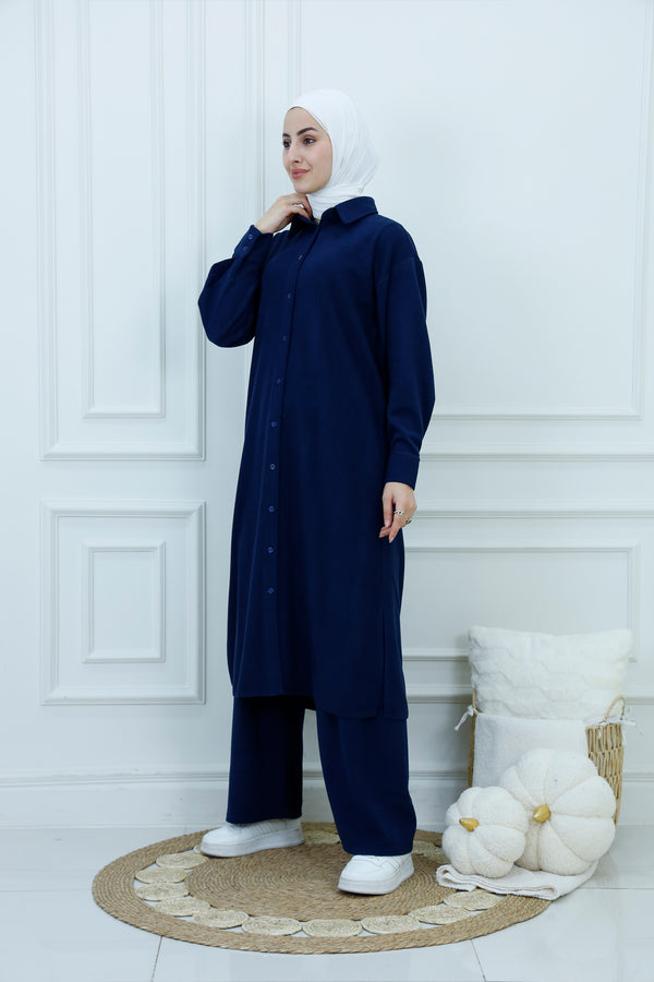 Button-Down Modest Suit – Everyday Elegance