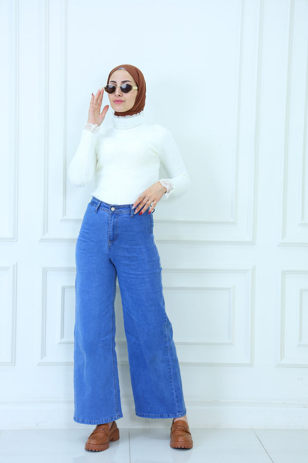 High-Waist Wide Leg Jeans for Women