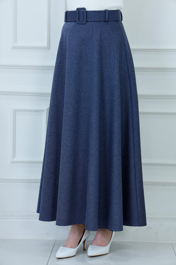 Modest Maxi Skirt with Textured Finish