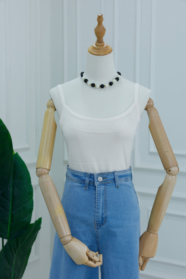 Basic Layering Undershirt with Mesh Detail