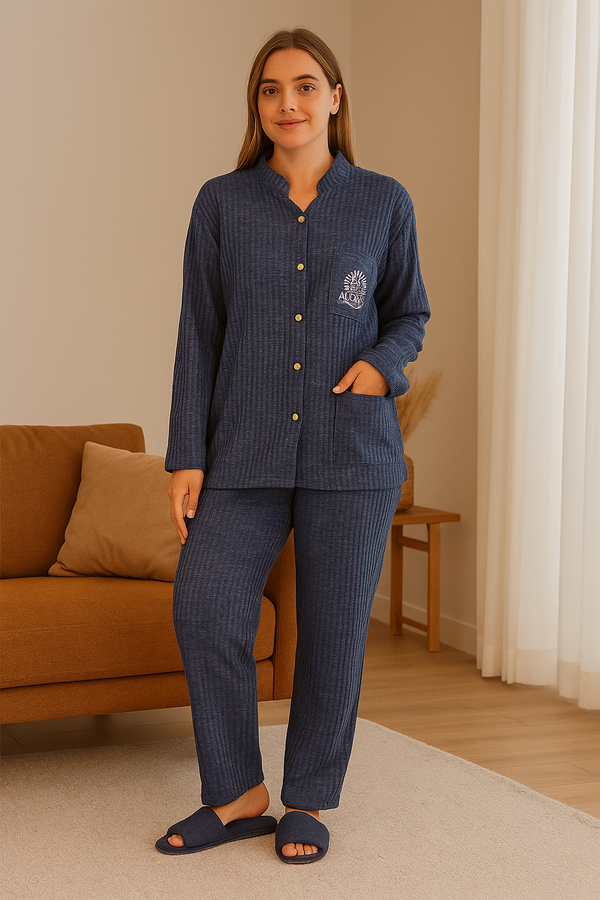 The Ribbed Comfort Band-Collar Set