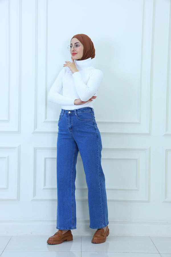 High-Waist Straight Leg Jeans for Women