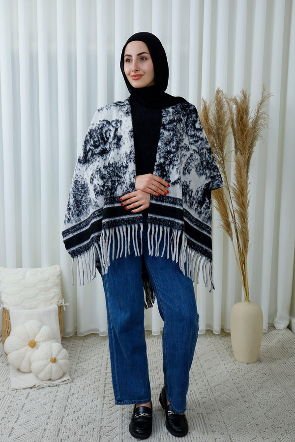 Marble Pattern Winter Scarf