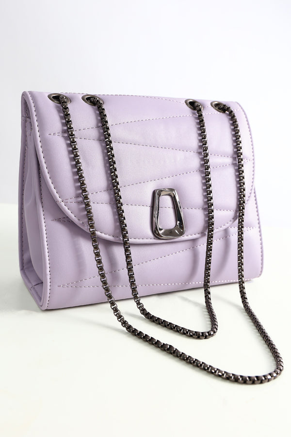 Chain Leather Chic Hand Bag