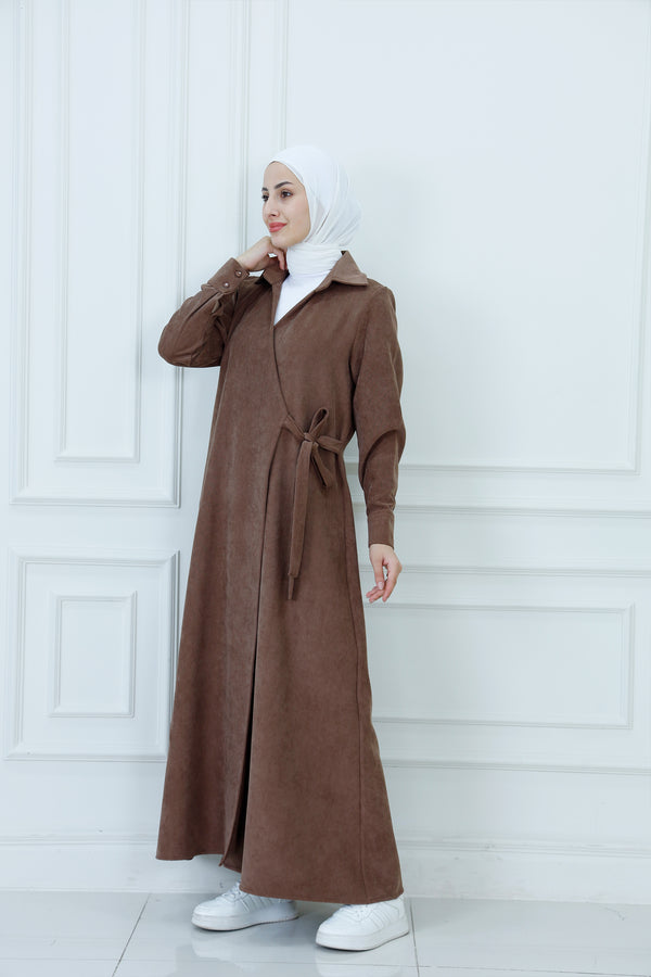 The Collared Long Wrap Duster
