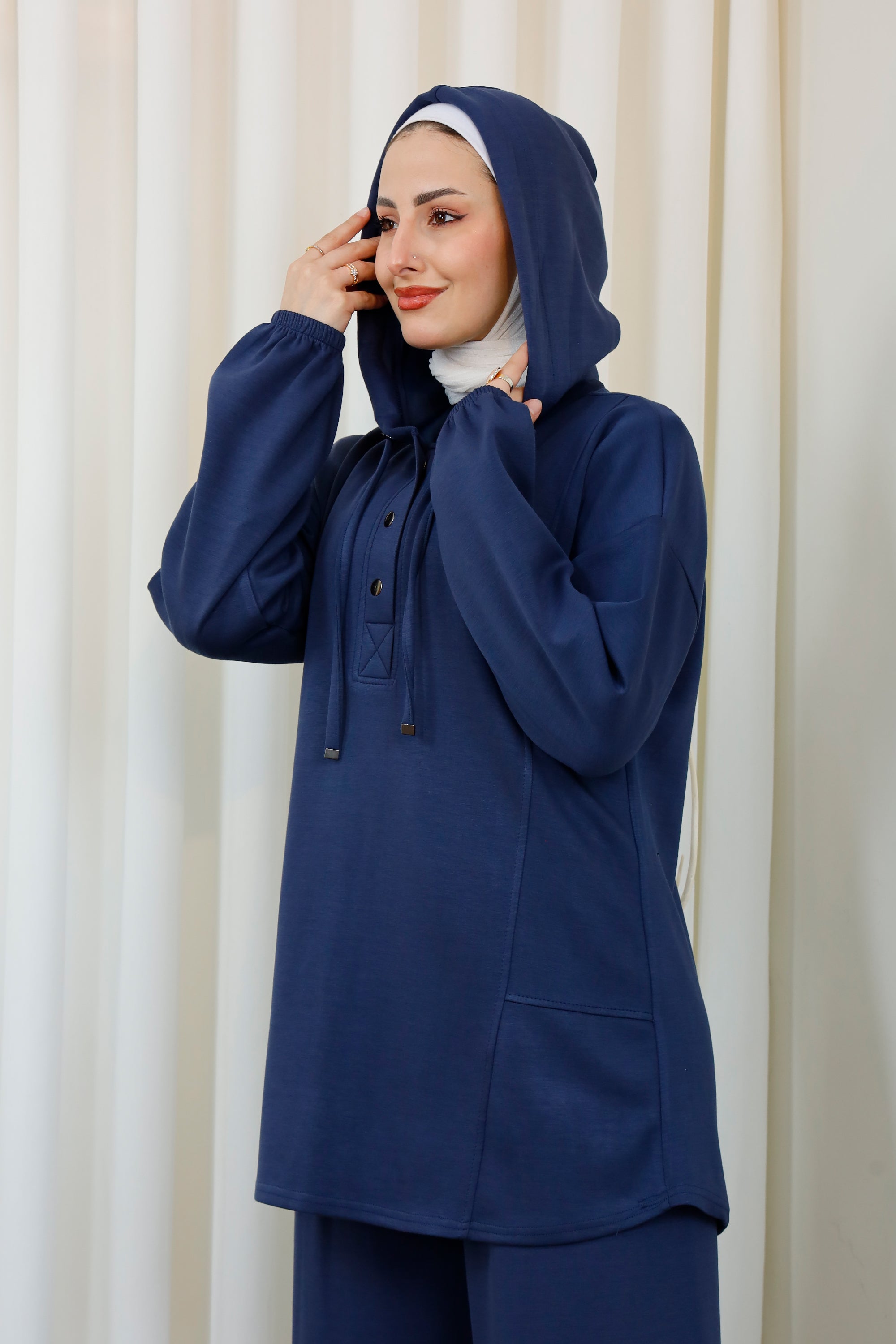 D&F MODA Modest Hoodie Tracksuit Set