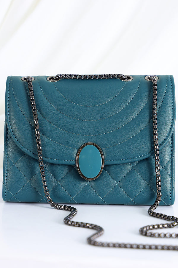 Chain Leather Chic Hand Bag