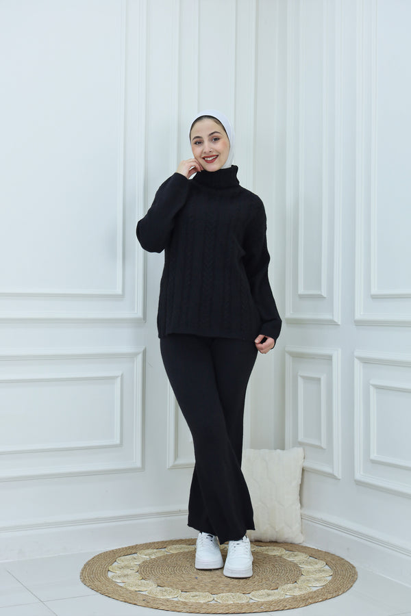 بدلة محبوكة مكونة من قطعتين